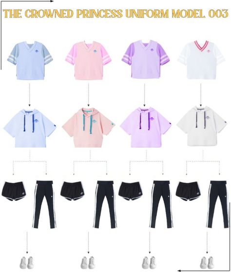 Kpop Survival Show Uniform Ideas, Kpop Survival Show Uniform, Kpop Survival Show Dr, Survival Show Uniform, Survival Show Kpop, Kpop Survival Show, Princess Uniform, Model Concept, Candy Girls