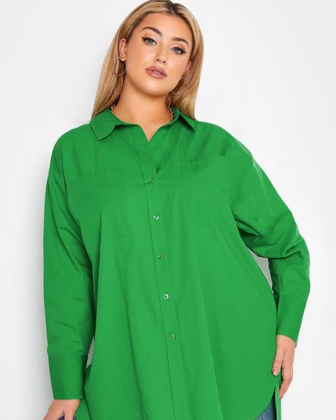 Happy new week my lovelies 🥰❤️ Oversized Shirt Outfit, Oversized Poplin Shirt, Neon Outfits, Mesh Shirt, Oversized Style, Boyfriend Shirt, Poplin Shirt, Plus Size Blouses, Plus Size Shirts