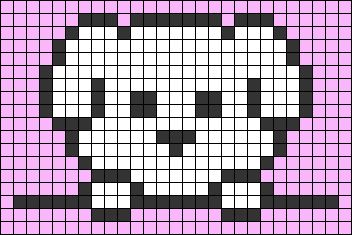 Cute Dog Pixel Art, Poodle Pixel Art, Puppy Pixel Art, Pixel Art Dog, Dog Pixel Art, Cute Maltese, Barbie Dog, Hama Art, Tiny Cross Stitch