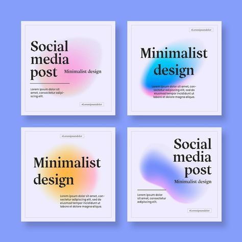 Typographic Instagram Post, Modern Instagram Post, Instagram Gradient, Cv Inspiration, Website Banner Design, Desain Editorial, Instagram Banner, Instagram Promotion, Web Banners