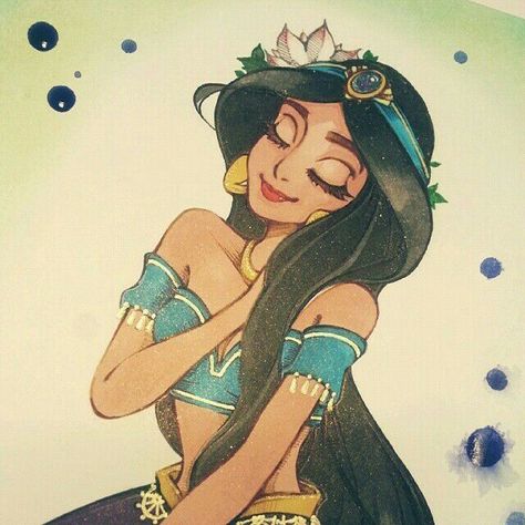 Aladdin Art, Drawing Disney, Princesas Disney Anime, Arabian Princess, Punk Disney, Disney Jasmine, Aladdin And Jasmine, Disney Princess Drawings, Disney Artwork