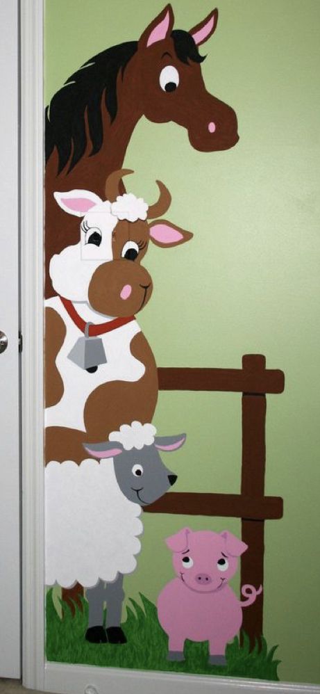 Farm Animal Decorations, Farm Hallway Decor School, Farm Decorations For Classroom, Barnyard Vbs Decorations, Farm Photo Booth, Farm Vbs Decorations, Barnyard Classroom, Farm Bulletin Board, Barnyard Vbs