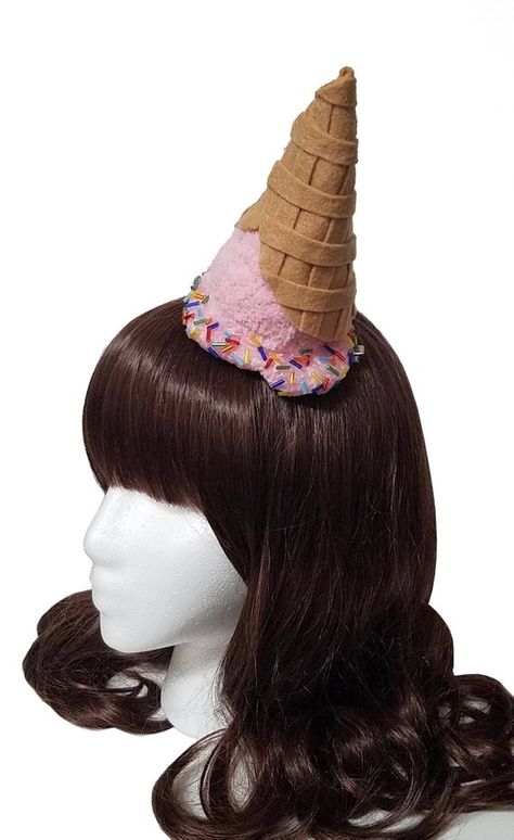 Melted Ice Cream, Cone Hat, Twin Birthday, Crazy Hair Days, Crazy Hair, Ice Cream Cone, Desk Decor, Upside Down, Beauty And The Beast