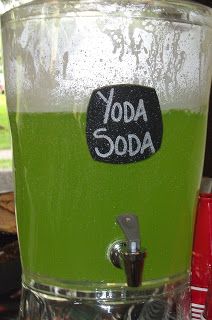 Dry Ice in Yoda Soda ~ I think we did some sort of limeade with green food coloring, but the dry ice was a nice touch. The boys thought it was sooo cool! -gnc Yoda Soda Recipe, Soda Mocktail, Yoda Soda, Soda Recipe, Green Food, Dry Ice, Green Food Coloring, Inspire Others, Food Coloring