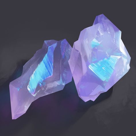 Material Studies, Color Theory Art, Crystal Drawing, Digital Painting Tutorials, Materials And Textures, Minerals And Gemstones, Purple Crystals, Gems And Minerals, Art Studies