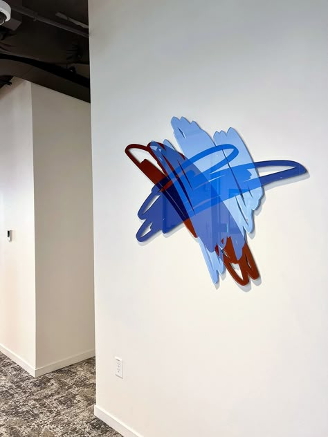 Installations — RYAN COLEMAN ART Plexiglass Ideas, Plexiglass Wall, Gestural Abstraction, Eclectic Maximalism, Acrylic Sculpture, Blue Laser, Contemporary Transitional, Glass Installation, French Cleat