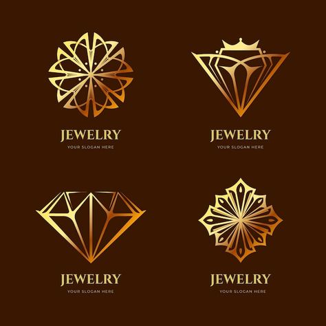 Jewelry Brand Logo, Dd Logo, Candle Logo Design, Golden Gradient, Create A Business Logo, Free Business Logo, Jewel Logo, Jewelry Logo Design, Diamond Monogram