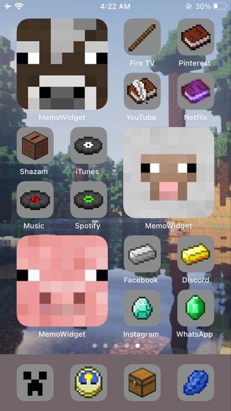 Minecraft Homescreen, Minecraft Room Decor, Rumah Minecraft Sederhana, Minecraft Theme, Lockscreen Ios, Motion Wallpapers, Cute Home Screens, Minecraft Room, Minecraft Wallpaper