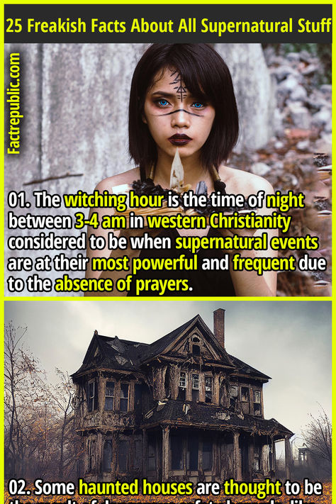 01. The witching hour is the time of night between 3-4 am in western Christianity considered to be when supernatural events are at their most powerful and frequent due to the absence of prayers. The Beast Of Gevaudan, Beast Of Gevaudan, Paranormal Facts, Fun Facts Scary, Short Creepy Stories, Fact Republic, The Witching Hour, Unusual Facts, Creepy Facts