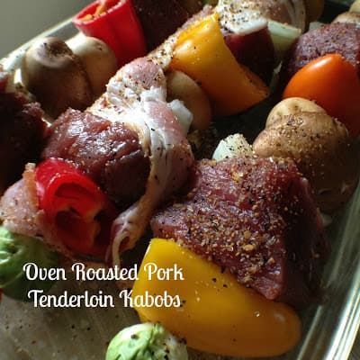 Pork Tenderloin Kabobs, Oven Roasted Pork Tenderloin, Oven Roasted Pork, Shishkabobs Recipe, Teriyaki Pork Tenderloin, Pork Tenderloin Oven, Pork Kabobs, Roasted Pork Tenderloin, Cooking Pork Tenderloin