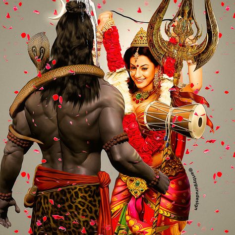 Shiva Marriage / Wedding , Gururaj Bhandari on ArtStation at https://www.artstation.com/artwork/VgJK8g Lord Ravan, Shiva Shankar, Marriage Photos, Shiva Parvati Images, Lord Shiva Statue, Krishna Statue, Lord Shiva Family, Lord Shiva Hd Wallpaper, Lord Murugan