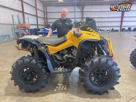 Congratulations to Justin Pearce from Saucier, MS for purchasing a 2021 Can-Am Renegade Xmr 1000R at Hattiesburg Cycles. #canam Can Am, Monster Trucks, Hunting, Cycling, Trucks, Road, Cars, Vehicles