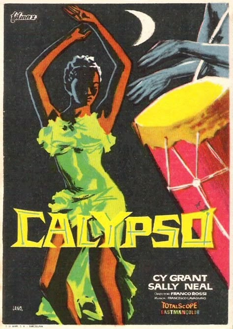 Pop Up Flyer, Trinidad Culture, Music Identity, Vintage Travel Aesthetic, Goddess Pictures, 70s Prom, Calypso Music, Carnival Brazil, Pulp Fiction Novel