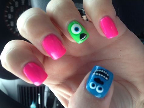 Sullivan Y Boo, Monster Inc Nails, Monster Nails, Disney Nails, Nails Inc, Diy Activities, Monsters Inc, Disney Pins, Shower Gel