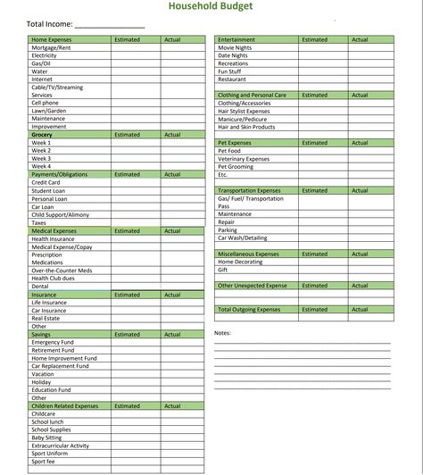 Creating and sticking to a household budget can help you achieve your financial goals and reduce financial stress. With this easy-to-use household budget worksheet, you can track your income and expenses and plan your finances effectively.