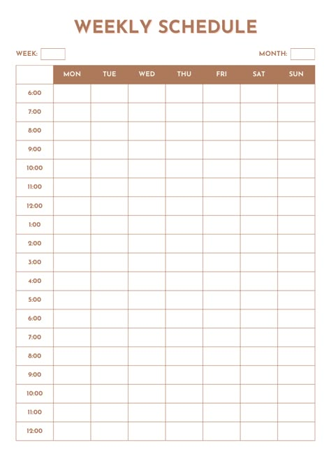 WEEKLY SCHEDULE PRINTABLE PLANNER PAGE | Weekly Printable Planner By  Patrick Rogers Schedule Printable Free, Weekly Schedule Printable, Vision Board Planner, Samsung Notes, Weekly Printable, Bullet Journal For Beginners, Christmas Activity Book, Study Planner Printable, Happy Planner Layout