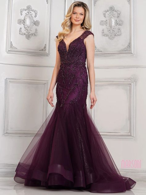 Marsoni by Colors - MV1315 | The White Room Lebanon Pattern Formal Dress, Gown Models, Prom Mermaid, Mermaid Formal Gowns, Horsehair Hem, Mob Dress, Plastic Dress, Designer Prom Dresses, Clothes Aesthetic