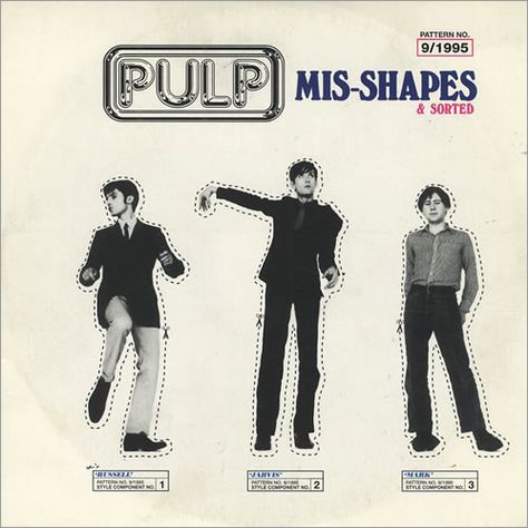 Pulp "Mis-Shapes" sleeve Pulp Band, Jarvis Cocker, Shape Sort, Shape Posters, Music Recommendations, Collage Poster, Arte Inspo, Radiohead, Band Posters