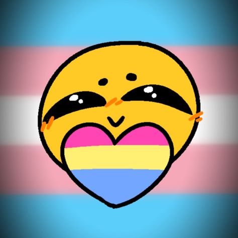 Trans And Pan Flag, Discord Emojis Cute, Trans Wallpapers, Emojis Faces, Pan Aesthetic, Pride Pfp, Flag Emoji, Emoji Icon, Cursed Emojis