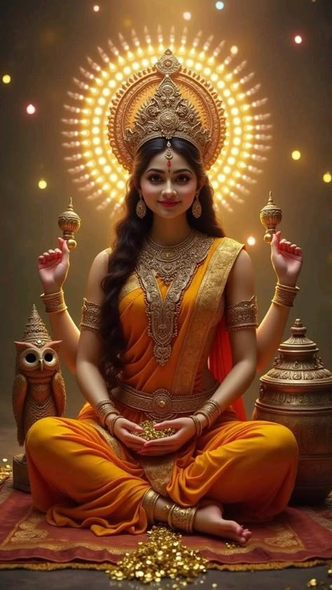 Laxmi Mata Hd Wallpaper, Sherawali Mata, God Animation, Mata Lakshmi, Maa Shakti, Hindu Statues Goddesses, Lakshmi Photos, Laxmi Mata, Goddess Images