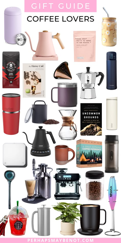 Attention all coffee enthusiasts – get ready to explore the ultimate gift guide for coffee lovers! Whether it's for yourself or a fellow caffeine addict, we've brewed up an irresistible blend of must-have gadgets, accessories, and delicious coffee treats. So sit back, grab a cup of your favorite roast, and let's dive in! Gifts For Coffee Lovers Women, Coffee Accessories Gift Ideas, Coffee Barista Art, Coffee Lover Gift Ideas, Coffee Gadgets, Gift Ideas For Coffee Lovers, Barista Art, Coffee Gift Ideas, Gift Baskets Diy