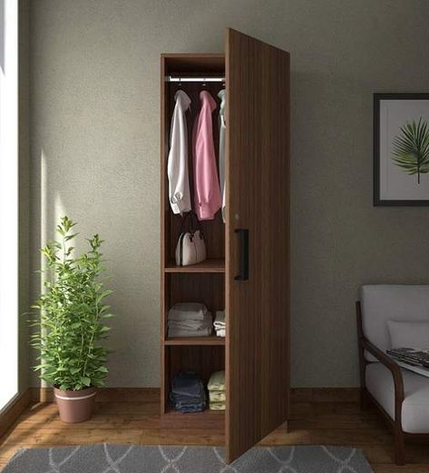 Simple Single Door Wardrobe Designs Single Cupboard Design, Modern Bedroom Wardrobe Design, Cupboard Design Bedroom, Cupboard Design Modern, Wooden Wardrobe Designs, Latest Cupboard Designs, Single Door Wardrobe, Modern Bedroom Wardrobe, Wooden Wardrobe Design