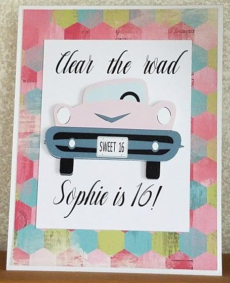 Friends Craftin' with Friends: Personalized Sweet 16 Birthday Cards 16th Birthday Card, Creative Birthday Cards, Birthday Card Sayings, Cool Birthday Cards, Sixteenth Birthday, Girl Birthday Cards, Birthday Scrapbook, Sweet Sixteen Birthday, 16 Birthday