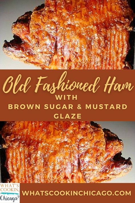 Ham Slices Recipes, Brown Sugar Ham Recipes, Ham Glaze Recipe Brown Sugar, Homemade Ham Glaze, Mustard Ham Glaze, Old Fashioned Ham, Baked Spiral Ham, Ham Seasoning, Cooking Spiral Ham