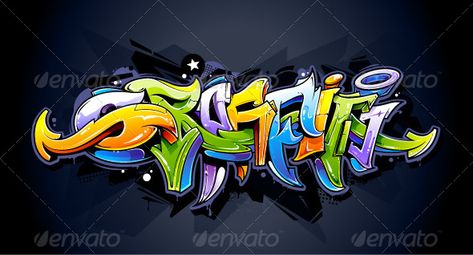 Bright Graffiti Lettering Graffiti Art Style, Alphabet Graffiti, Graffiti Logo, Graffiti Alphabet, Graffiti Font, Graffiti Designs, Graffiti Drawing, Graffiti Wall, Graffiti Styles