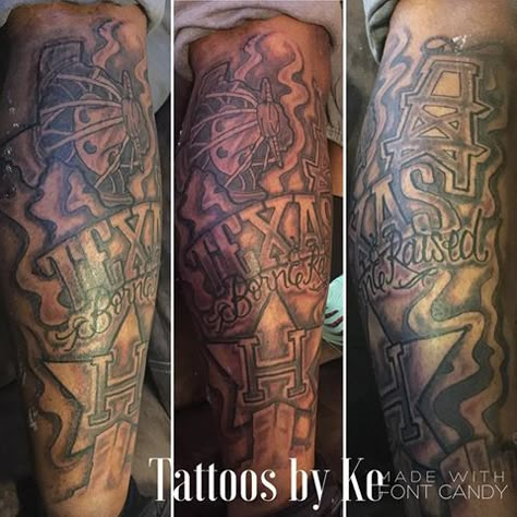 Houston Sleeve Tattoo, Houston Tattoos Sleeve, Dallas Tattoo Ideas, Houston Tattoos Ideas, Texas Tattoo For Men, Houston Texas Tattoos, Half Sleeve Rose Tattoo, Dallas Tattoo, Houston Tattoos