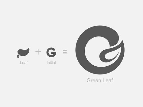 A Leaf Logo, Botanical Branding, Green Leaf Logo, Green Logo Design, G Logo Design, Organic Logo Design, Tea Logo, Logo Youtube, Logo Instagram