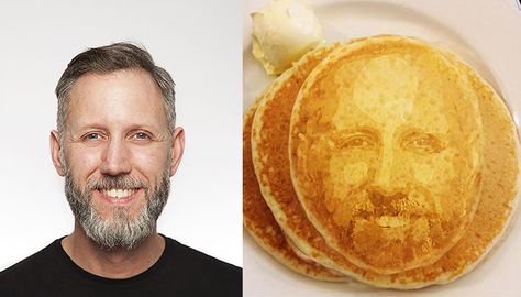 A Printer That Can Cook a Photo of Your Face Into a Pancake Low Carb Pancake, Food Cabinet, Printing For Kids, Pancake Machine, Interactive Technology, Facial Recognition Software, Tech Tuesday, Activation Ideas, Digital Future