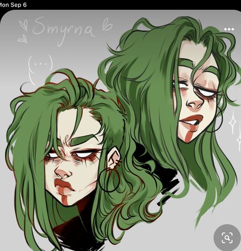 Facial Reference, Black And Green Hair, Hair Cartoon, Arte Indie, Arte Sketchbook, Arte Inspo, Cute Art Styles, Sketchbook Art Inspiration, Art Inspiration Drawing