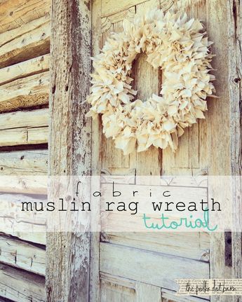 Rag Wreath Tutorial, Rag Wreaths, Ribbon Wreaths, Out In The Country, Simple Wreath, Valentine Art Projects, Burlap Ideas, Handsome Husband, Rag Garland