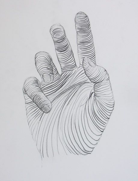 Cross-Contours Hands I wonder if this would help when I try to understand palm… … Contour Line Drawing, Charcoal Drawings, Contour Drawing, Gesture Drawing, Arte Sketchbook, Arte Inspo, Art Et Illustration, Elements Of Art, A Drawing