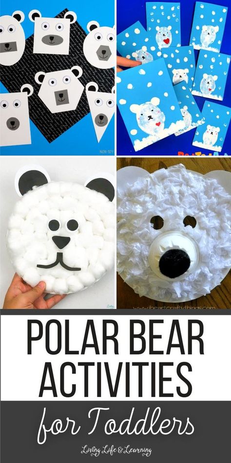 Polar Bear Activities for Toddlers Polar Bear Activities For Preschool, Bear Activities For Kids, Bear Activities Preschool, Polar Bear Activities, Polar Bears Preschool, Polar Bears Activities, Bear Activities, Bears Preschool, Polar Bear Craft