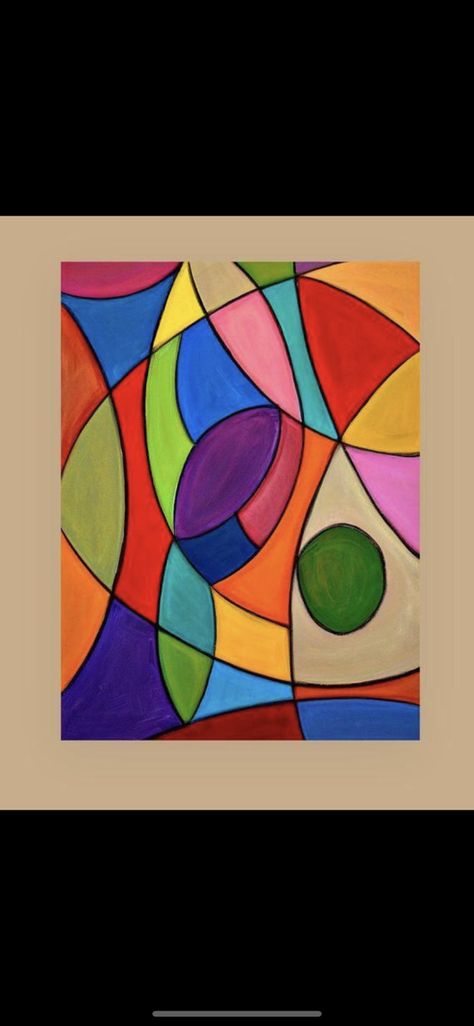 Easy Abstract Art, Cubist Art, زجاج ملون, Cubism Art, Soyut Sanat Tabloları, Acrylic Abstract, Art Drawings For Kids, Abstract Painting Acrylic, Abstract Canvas Art