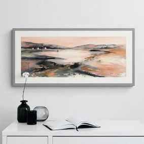 Wall Art & Canvas Prints - Explore Wall Décor at Dunelm | Page 2 Wide Landscape, Statement Wall Art, Framed Floral Prints, Watercolor House Painting, Buddha Canvas, Wire Wall Art, Soft Colour, Apartment Art, Statement Wall