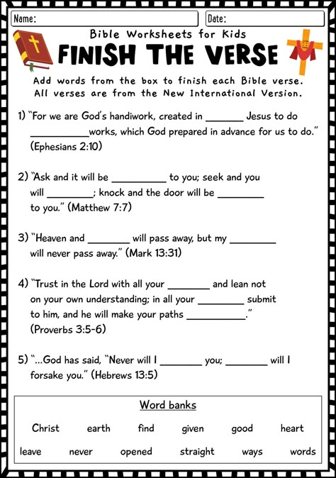 Bible Activity Sheets Bible Worksheets For Kids Printables, Church Activity Sheets, Bible Study Sheets, Sunday School Activity Sheets, Bible Activity Sheets, Ccd Activities, Sunday School Worksheets, Teen Bible Study, Bible Study Activities