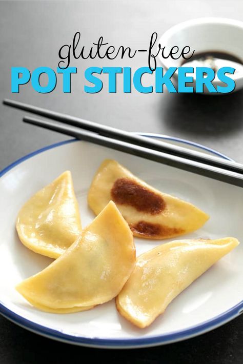 Gluten free potstickers made from homemade won ton wrappers and simple savory fillings taste like they came from your favorite restaurant. The secret’s in the cooking method! Chinese Treats, Gluten Free Wonton Wrappers, Gluten Free Chinese Food, Gluten Free Asian Recipes, Gluten Free Family Meals, Wonton Wrapper Recipes, Gluten Free Chinese, Gluten Free Main Dishes, Best Diet Foods