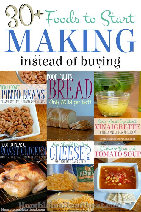 Things To Make Instead Of Buy Diy Food, Food To Make Instead Of Buy, Things You Should Make Instead Of Buy, Things To Make Instead Of Buy, Make Instead Of Buying, Make Instead Of Buy, Homemade Ingredients, Homemade Dry Mixes, Frugal Cooking