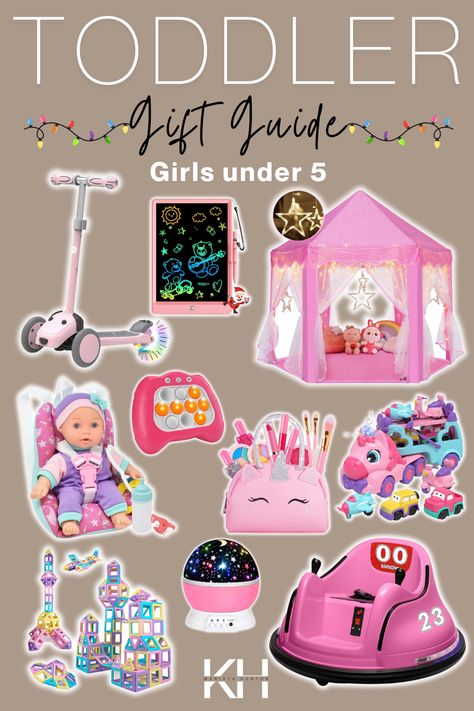 Looking for gift ideas for toddler girls & cute toddler girl Christmas gift ideas? Shop this toddler girl gift guide for all of my kiddos favorites!! These 5 year old girl gifts (and under) are perfect little girl Christmas gifts they’ll love (and actually use!) Christmas Gifts For Four Year Old Girl, Christmas Gift Ideas For 3 Year Girl, Christmas Gift Ideas For 6 Year Girl, Toddler Girl Stocking Stuffer Ideas, Christmas Gifts For 4 Year Girl, Christmas Gift Ideas For 5 Year Girl, Best Gifts For 4 Year Girl, Christmas Gifts For 3 Year Girl, Christmas Gifts For 6 Year Girl