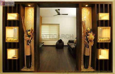 divider room into two spaces room divider ideas room divider living room partition design divide room into two spaces partition design dividing rooms without walls Hall To Dining Arch Design, Drawing Room Interior Modern, Dividing Rooms Without Walls, Namaz Room, Partition Between Living And Dining, Partitions Ideas, Hall Partition, Wooden Divider, Wooden Partition