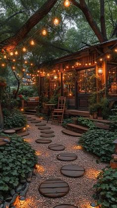 Backyard Lighting, Outdoor Decor Backyard, Dream Backyard, Backyard Patio Designs, Dream House Exterior, Backyard Oasis, Dream House Decor, Patio Furniture Sets, Backyard Decor