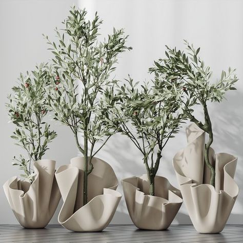 Plants Mission Olive Tree Indoor Vase Set002 Olive Tree Indoor, Avatar Group, Tree Indoor, Tree Vase, Villa Maria, Vase Holder, Material Library, Bonsai Art, Plant Vase