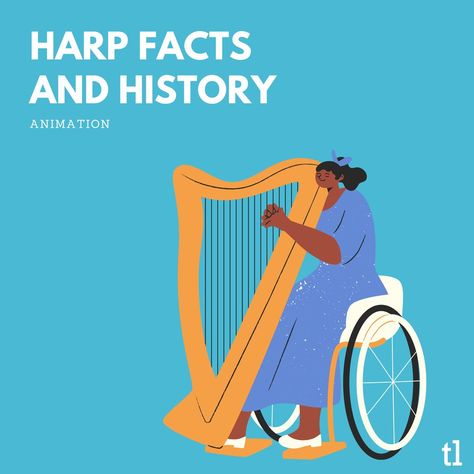 Learn 10 fascinating and quirky facts about the harp from our animated guide. Watch here: https://teds-list.com/beginners-guide/15-interesting-facts-harp/ #musicstudent #musiccomposition #soundscapes #classicalmusicians #talentedmusicians #musicalinstrument #symphonyorchestra #youngmusicians #harpist #harp #harpsichord #harpmusic #harpistlife #harplife Harp Notes, Harp Art, Interesting Fun Facts, Instrument Families, Harps Music, Woodwind Instrument, 10 Interesting Facts, The Harp, Classical Musicians