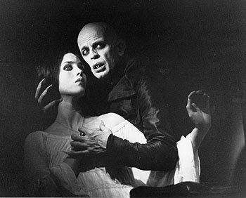 from The Shadow of the Vampire, Werner Herzog's masterpiece with Klaus Kinski and Isabell Adjani. Nosferatu The Vampyre, Nosferatu 1922, Klaus Kinski, Nastassja Kinski, Werner Herzog, Isabelle Adjani, The Creeper, Vampire Movies, Bela Lugosi