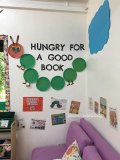 Preschool Library Center Decorations, Classroom Decor For Daycare, Nursery Classroom Ideas Preschool, Preschool Room Ideas Decor, Decorate Classroom Walls Preschool, Birthday Display Preschool, Preschool Classroom Window Decor, Preschool Room Decor Diy, 2's Classroom Ideas