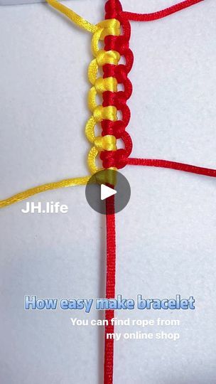 17K views · 1.6K reactions | How easy to make bracelet 
Rope :2.5mm nylon satin cord 

#bracelet #bracelets #tutorial #easy #handmade #diy #rooe #giftideas #macrame | JH.Life Bracelets Tutorial Easy, Nylon Cord Bracelets, Make Bracelet, Bracelet Rope, Bracelets Tutorial, Easy Handmade, Macrame Knot, Cord Bracelet, Cord Bracelets