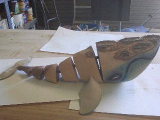 Whale Puppet, Southern Right Whale, Power Carving Tools, Right Whale, Polymer Project, Lantern Ideas, Trash Art, Whale Art, Mobile Art